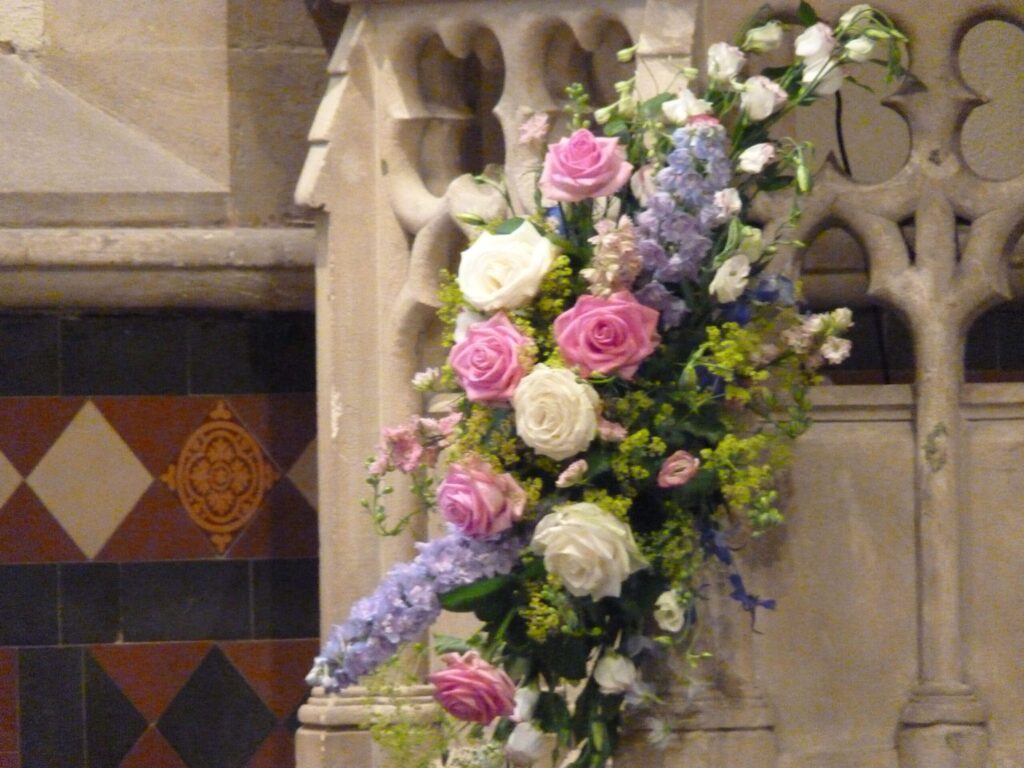 Roses in Christ Church, Chorleywood, UK